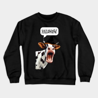 Halloween Cow Crewneck Sweatshirt